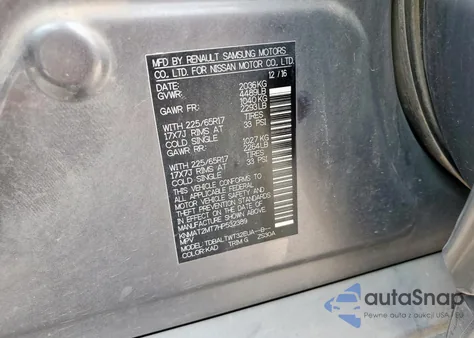 2017 Nissan Rogue S из США, поврежденный, VIN KNMAT2MT7HP532389